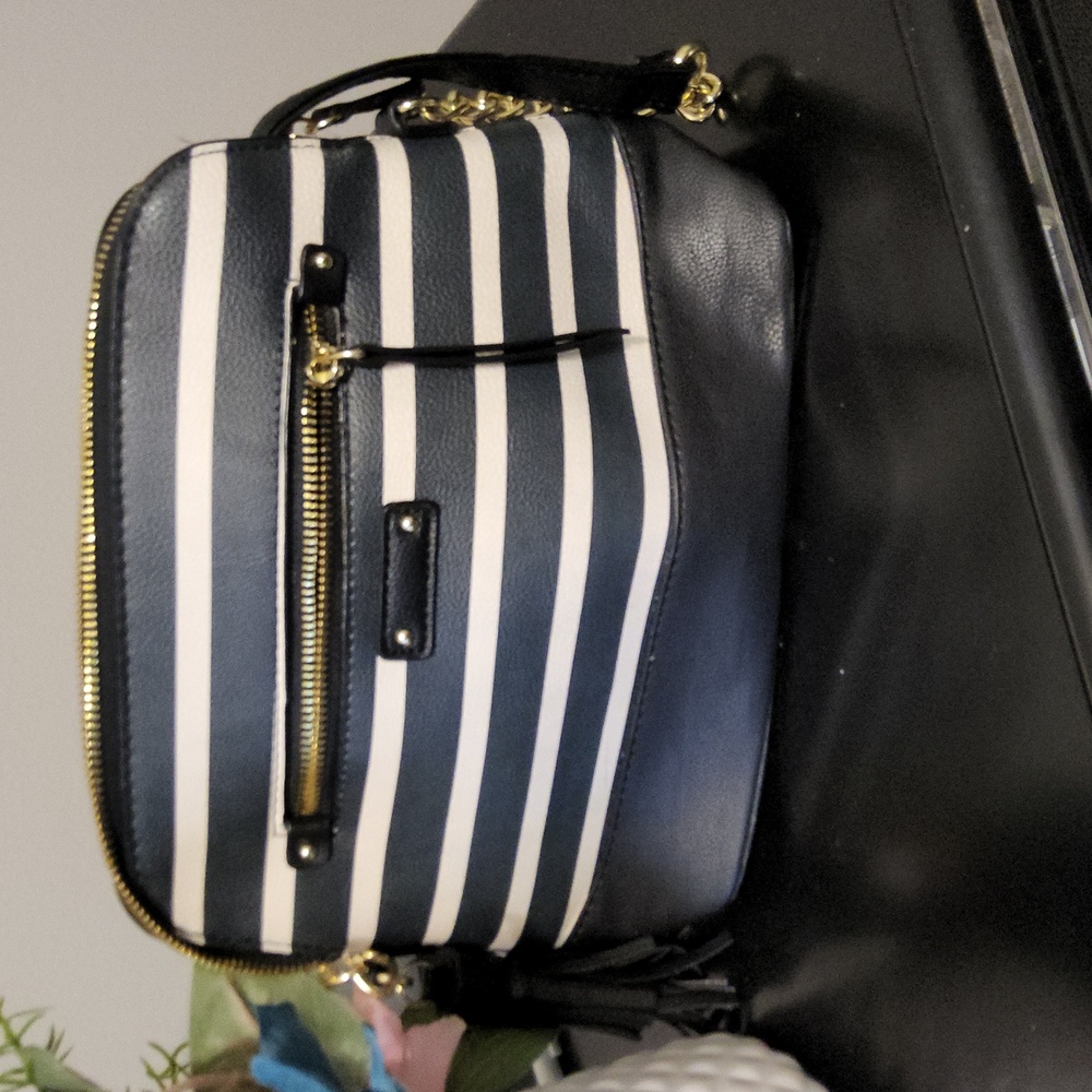 Black and Buff purse
